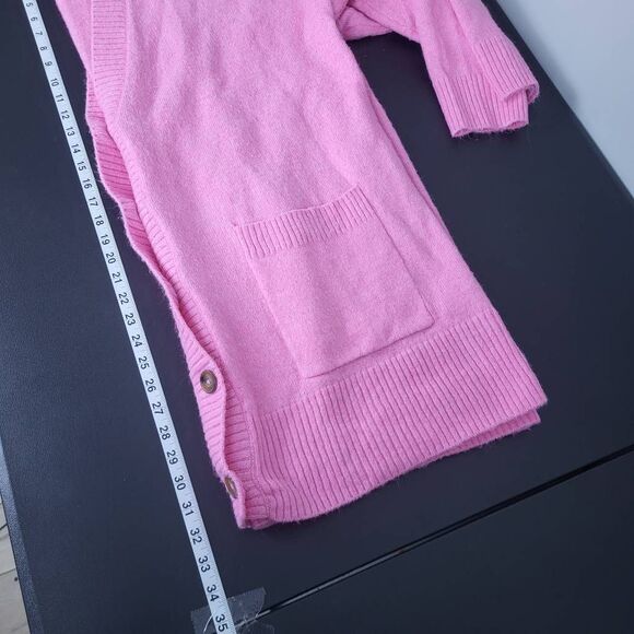 Torrid Pink Button-Up Cardigan - Long and Cozy - GUC - Picture 6 of 6